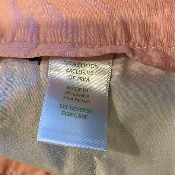 Lilly Pulitzer Sz 2 Blue Pink Coral & Fish Print Avenue Short Side Pockets Short - Picture 8 of 9